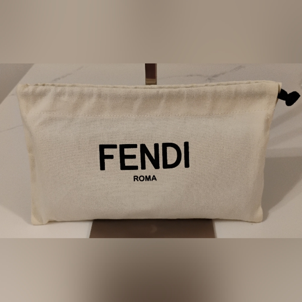 EUC Fendi Zucca Long Wallet w/Brown Leather Trim - Picture 8 of 8
